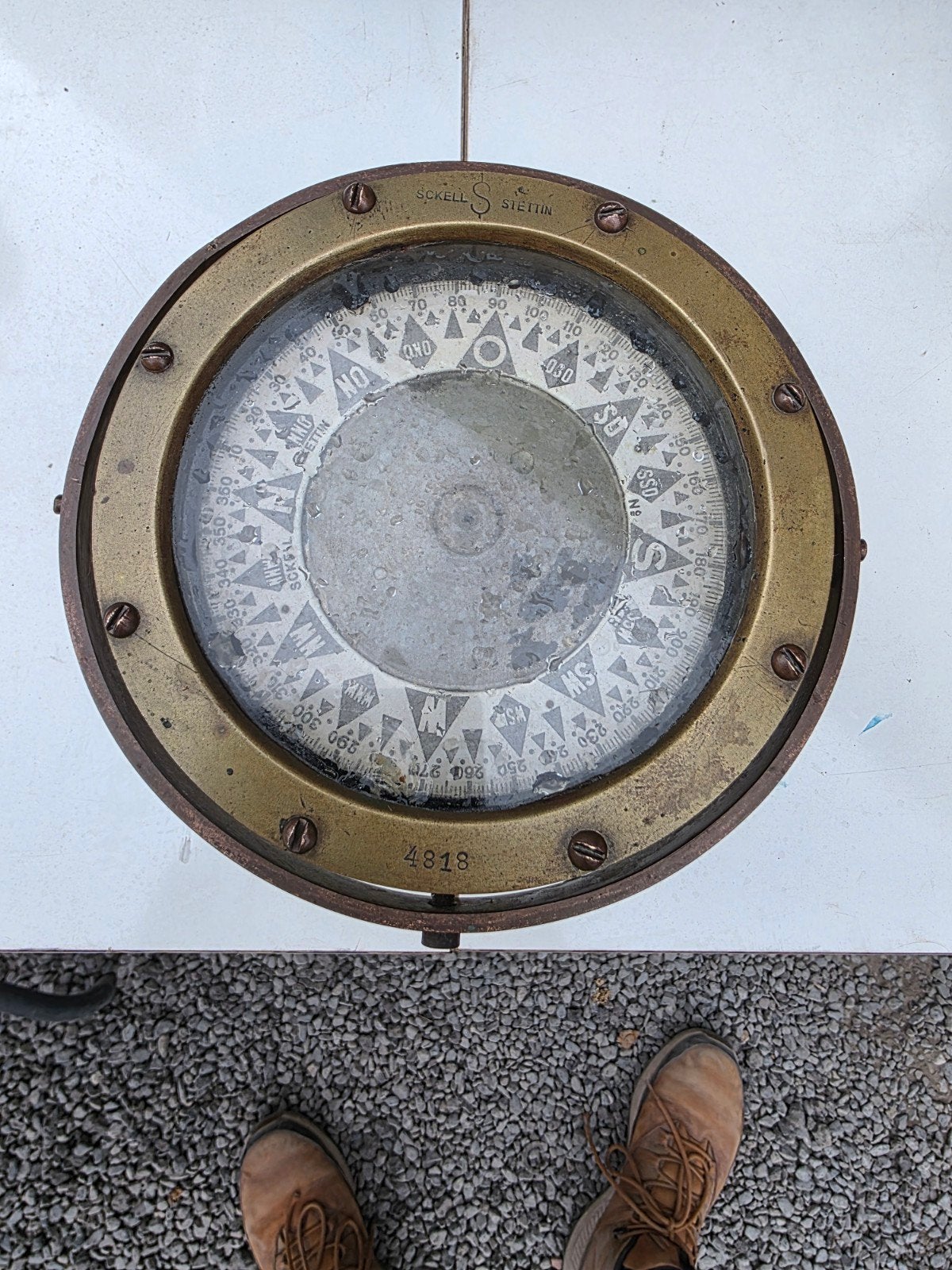 Ancienne boussole de marine, Collections, Enlèvement ou Envoi