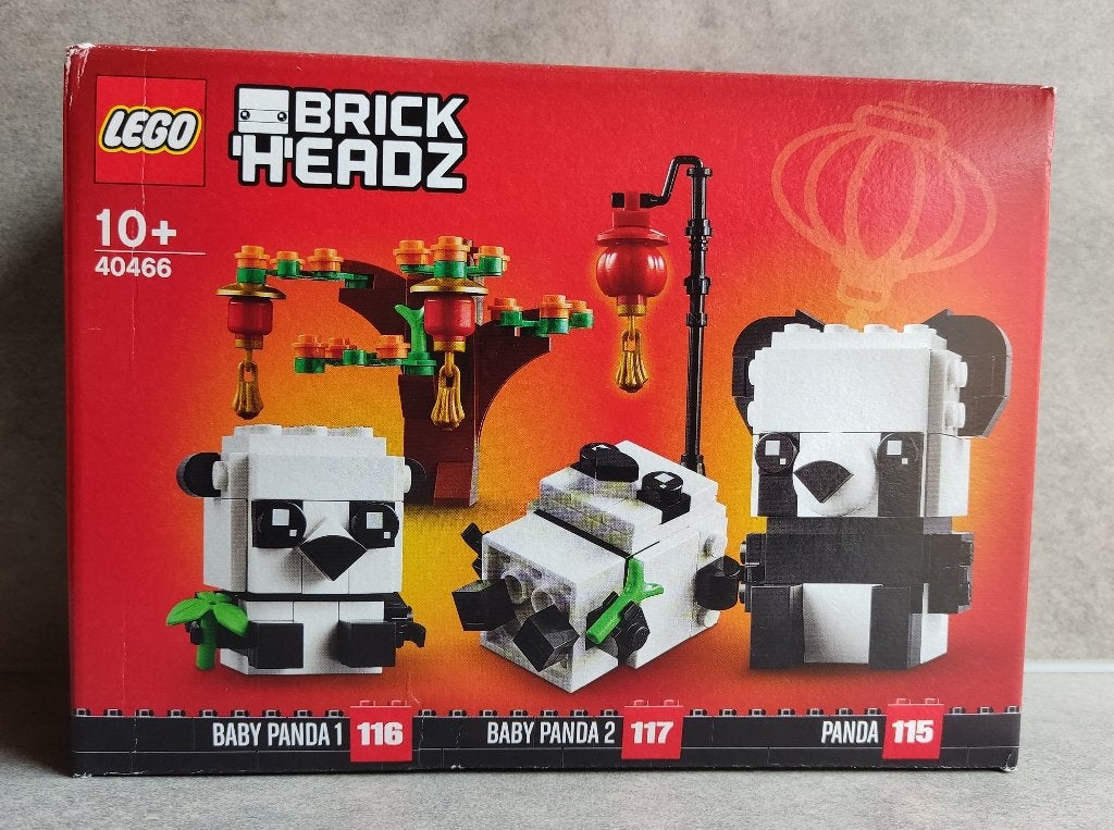 lego brickheadz 40466 panda's voor chinees nieuwjaar, BrickHeadz, Lego, Nieuw, Ophalen of Verzenden