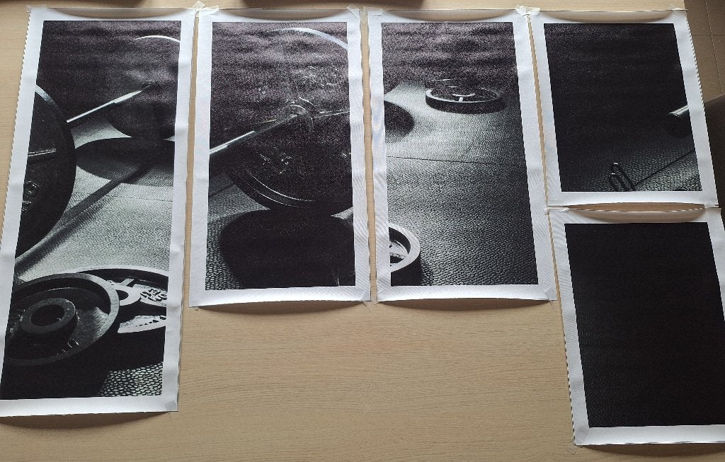 5delige canvas poster set gewichten, Enlèvement, Neuf