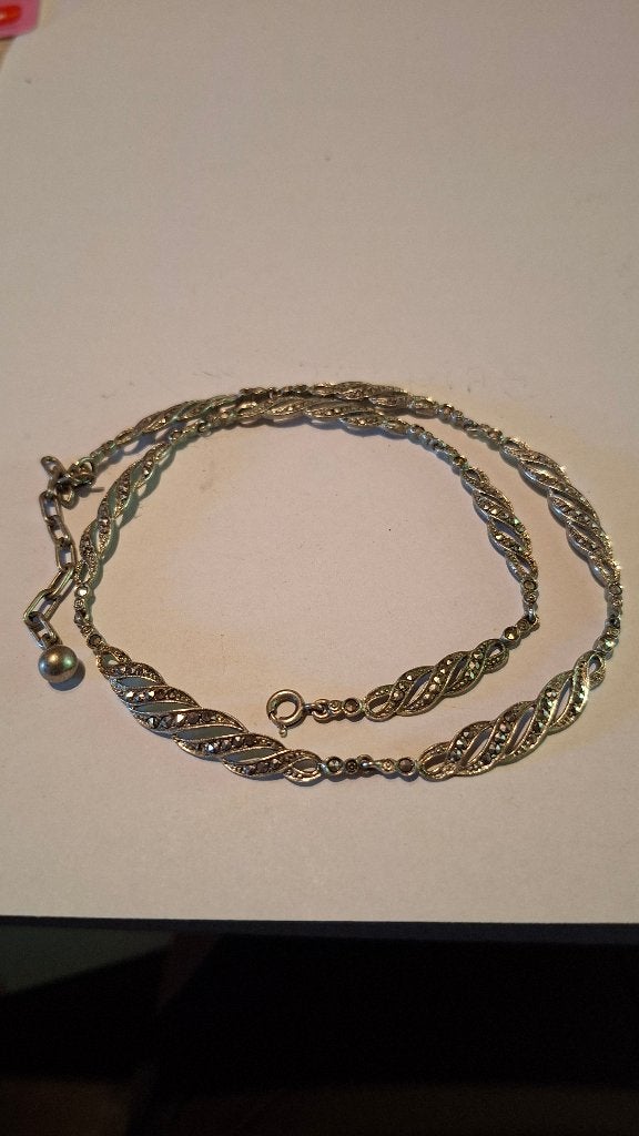 Collier, Bijoux, Sacs & Beauté, Colliers, Enlèvement ou Envoi, Utilisé, Argent, Argent