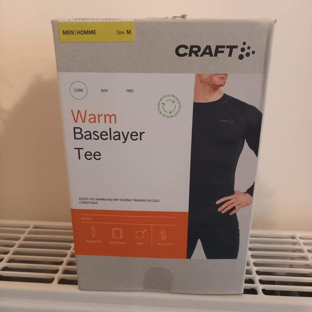 Craft Warm Baselayer LS Tee M – thermoshirt / ondershirt, Kleding | Heren, Sportkleding, Craft, Zwart, Nieuw, Algemeen