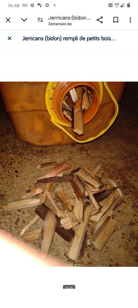 Bois d'allumage en sachet, jerrican & boîte de carton, Divers, Divers Autre, Comme neuf, Enlèvement ou Envoi
