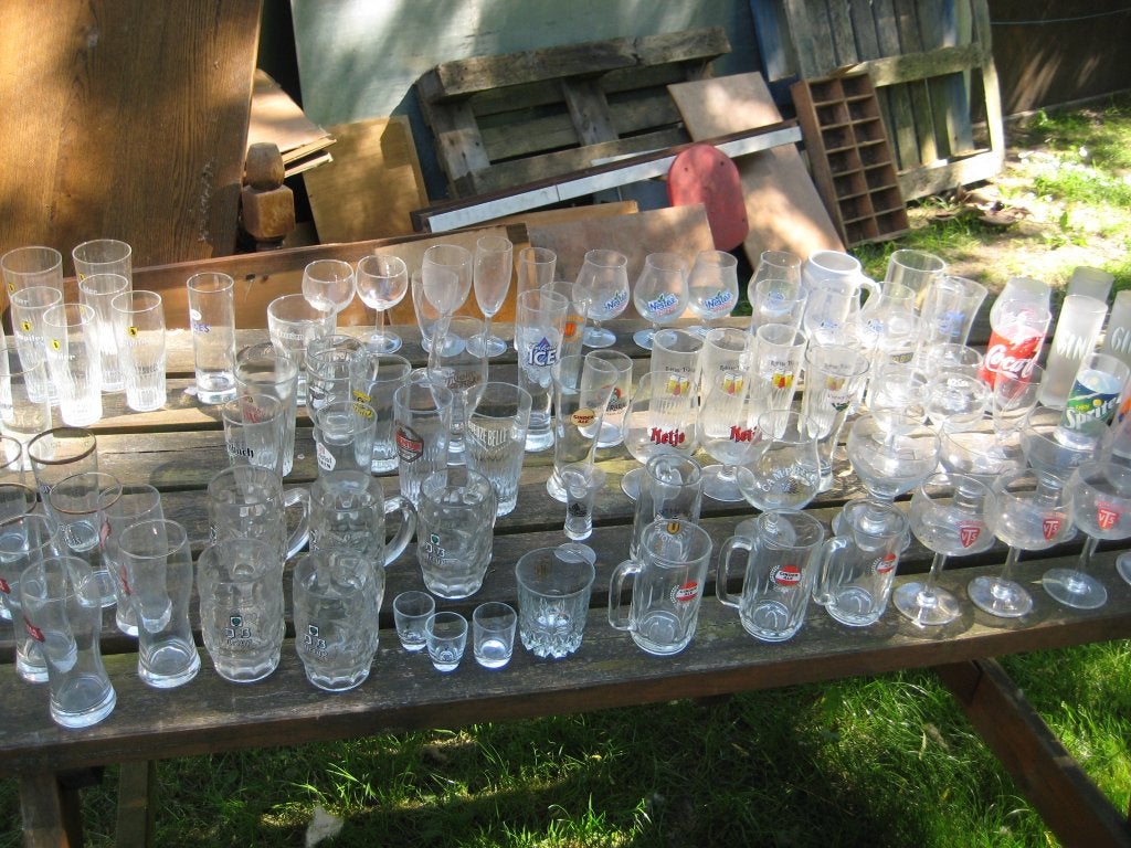 collectie bierglazen, Verzamelen, Ophalen, Zo goed als nieuw, Bierglas
