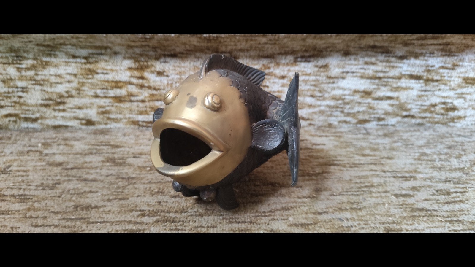 messing koivissculptuur, Antiek en Kunst, Ophalen, Beeld, Metaal