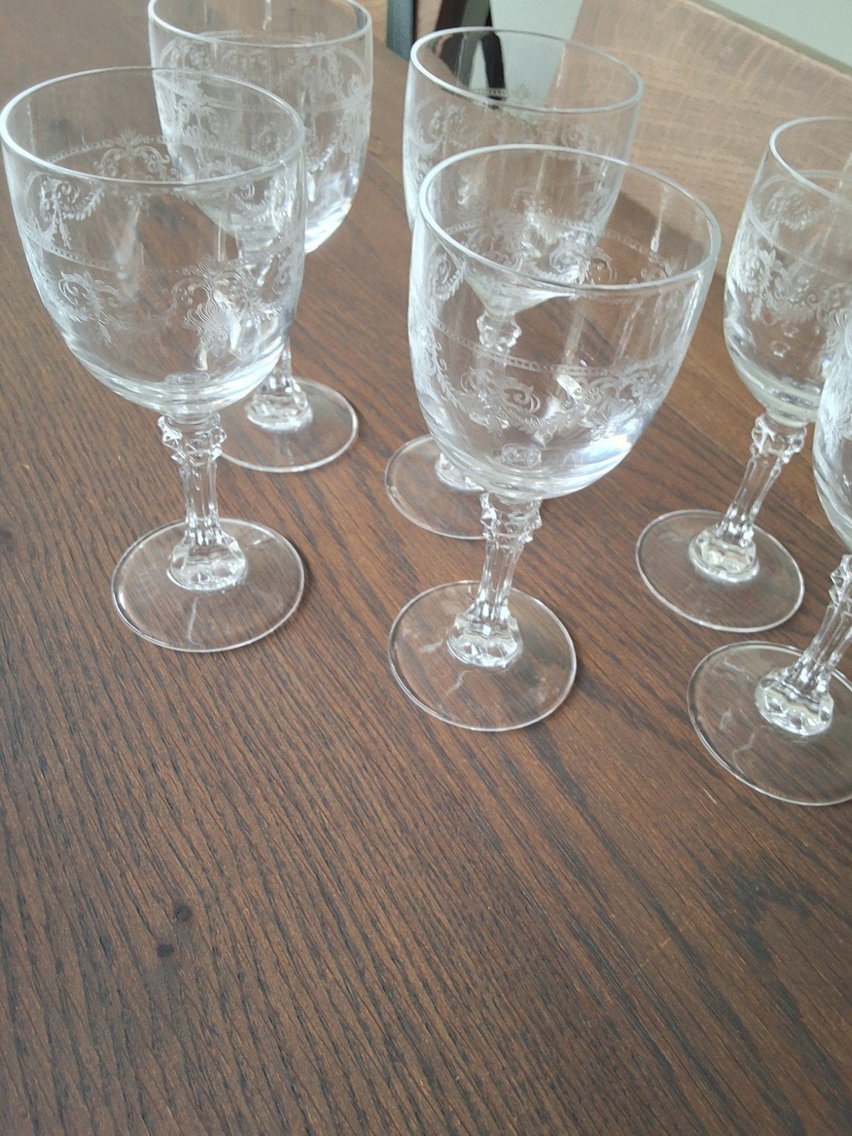 Lot de 6 verres  en cristal d'arques, Enlèvement