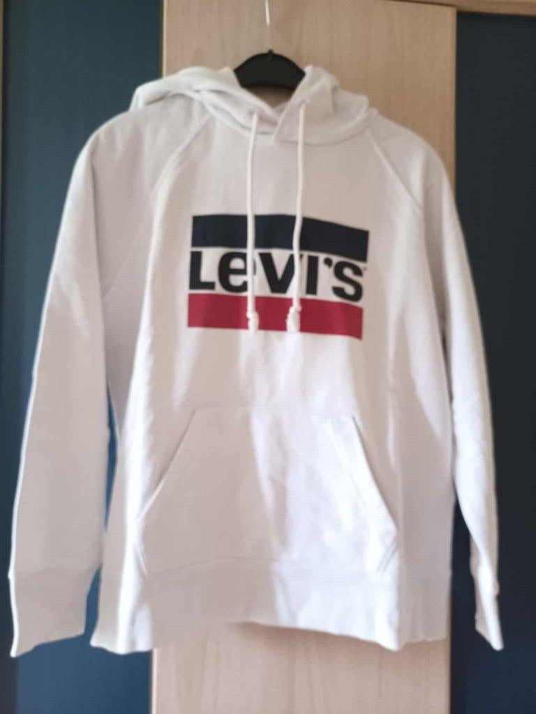 Hoodie van Levis (maat smal), Enlèvement ou Envoi, Taille 36 (S), Comme neuf, Blanc