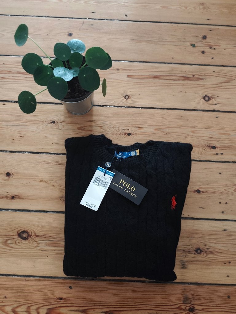 Sweat pull torsadé Ralph Lauren col rond noir taille M neuf, Vêtements | Hommes, Pulls & Vestes, Neuf, Enlèvement ou Envoi, Ralph Lauren