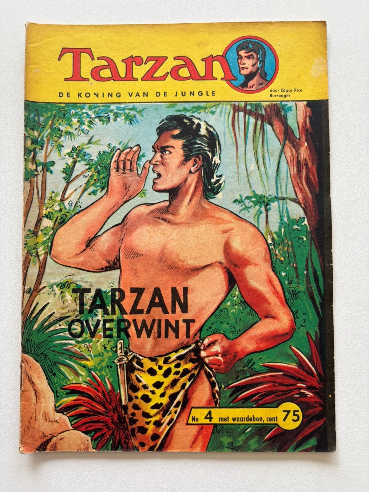 Tarzan strip nr 4 Tarzan overwint., Eén comic, Ophalen, Gelezen