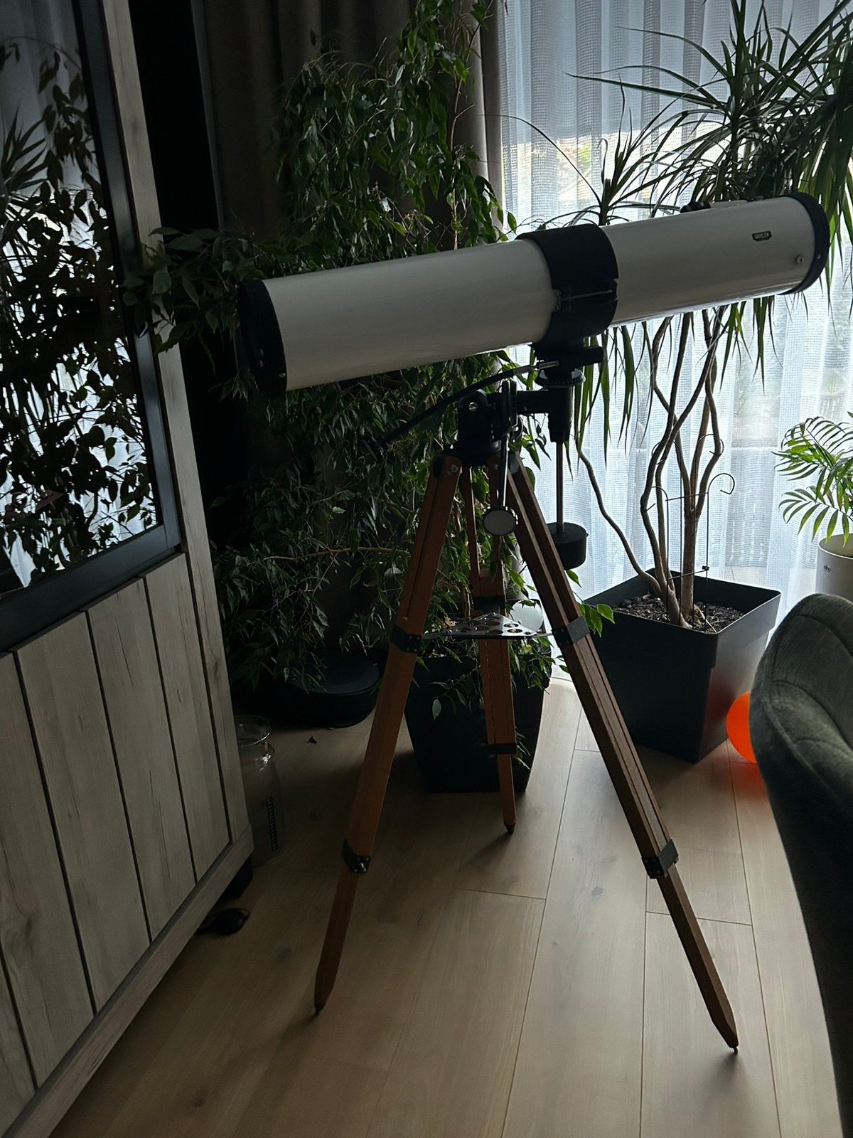 Telescope, Audio, Tv en Foto, Optische apparatuur | Telescopen, Ophalen, Zo goed als nieuw