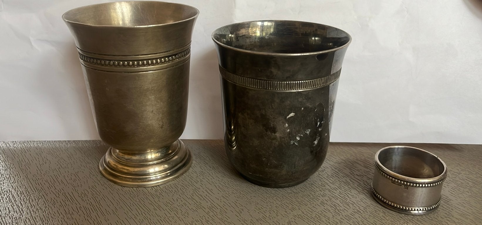 Lot de 3 pieces Christofle dont une gravée, Enlèvement