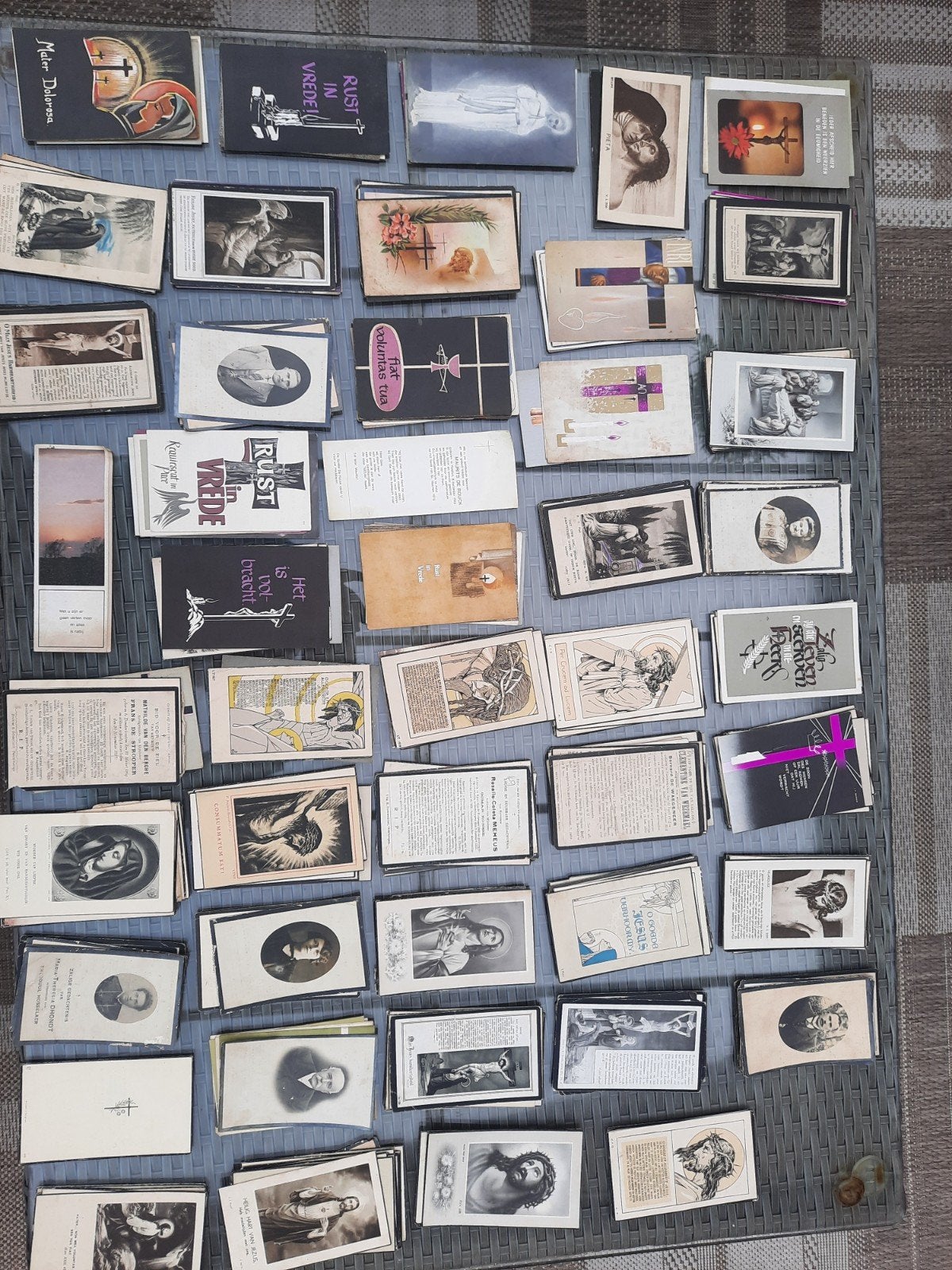 290 oude bidprentjes, Verzamelen, Ophalen of Verzenden, Bidprentje