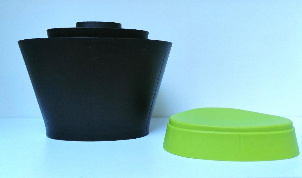 Tupperware™ « Récipient à Ustensiles » noir - vert, Envoi, Comme neuf, Vert, Récipient ou Bol