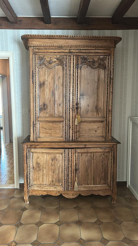 Authentieke houten kast – landelijke/vintage stijl, Ophalen