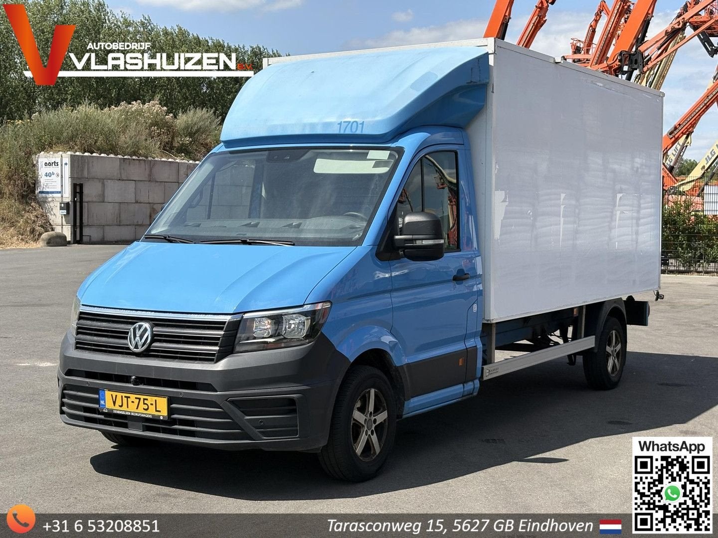 Volkswagen Crafter 35 2.0 TDI L4H3 | € 7.950,- NETTO! | Bakw, Auto's, Blauw, Bedrijf, 277 g/km, ABS