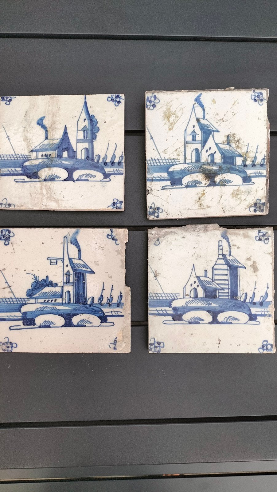 18e eeuws Delftse blauwe tegels., Antiek en Kunst, Ophalen