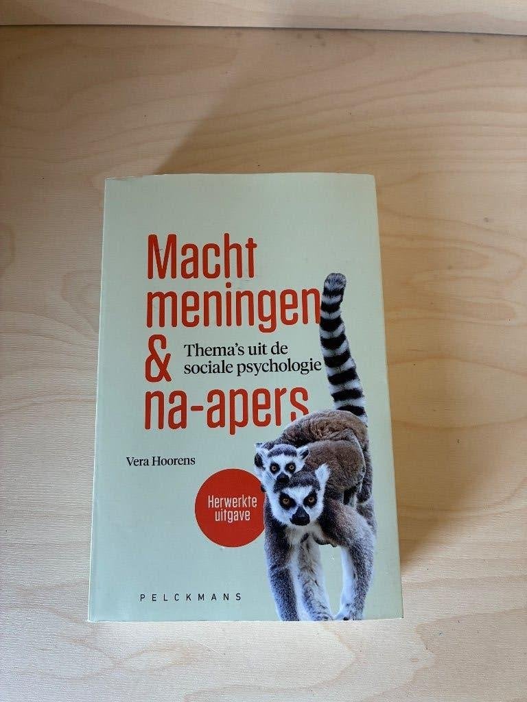 Macht, meningen & na-apers, Boeken, Ophalen of Verzenden, Gelezen, Sociale psychologie, Vera Hoorens