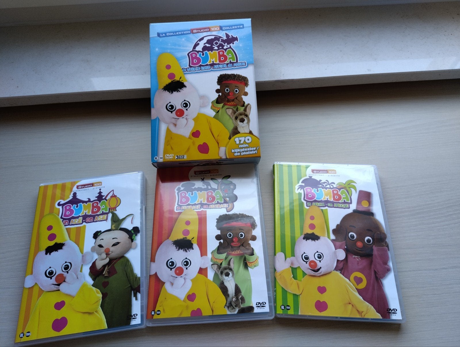 Box met 3 DVD's van Bumba, Tous les âges, Famille, Enlèvement, Utilisé