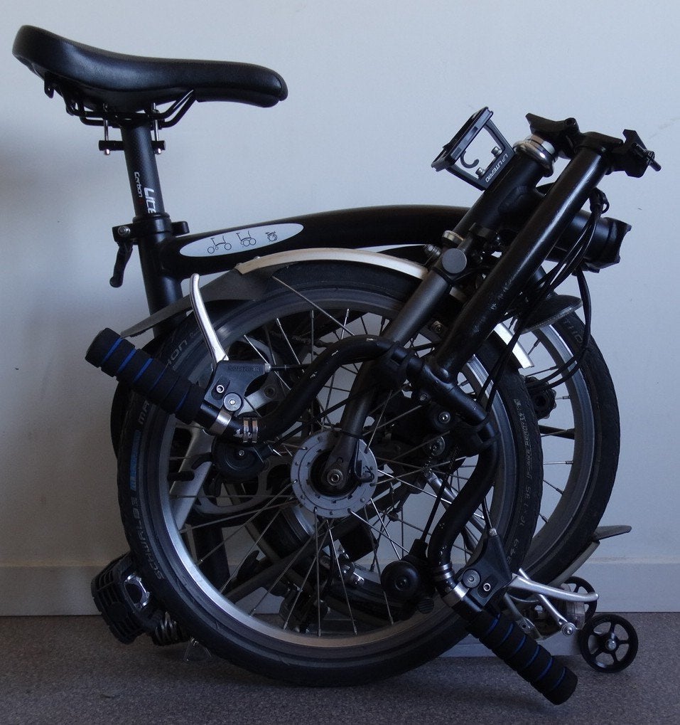 Brompton Titanium ( Voor -en achtervork Titanium ), Ophalen, Brompton, 16 tot 18 inch, Versnellingen