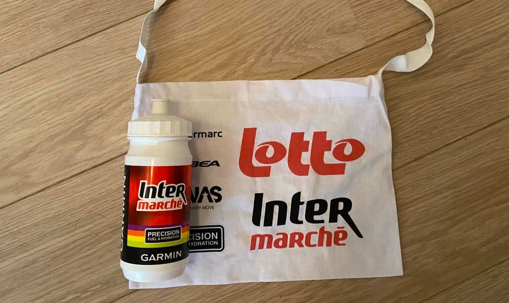 Bidon + tasje Lotto inter marche, Ophalen, Zo goed als nieuw