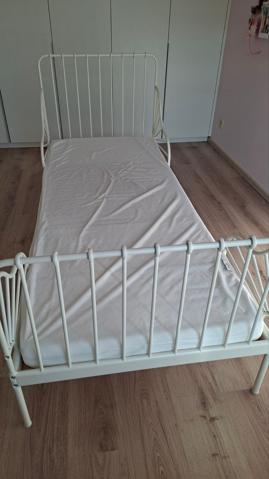 Meegroeibed+matras meegroeibed+matrasbeschermer, Kinderen en Baby's, Ophalen, 70 tot 85 cm, Zo goed als nieuw, Matras