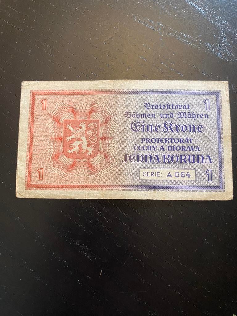 1 koruna 1940, Postzegels en Munten, Ophalen of Verzenden