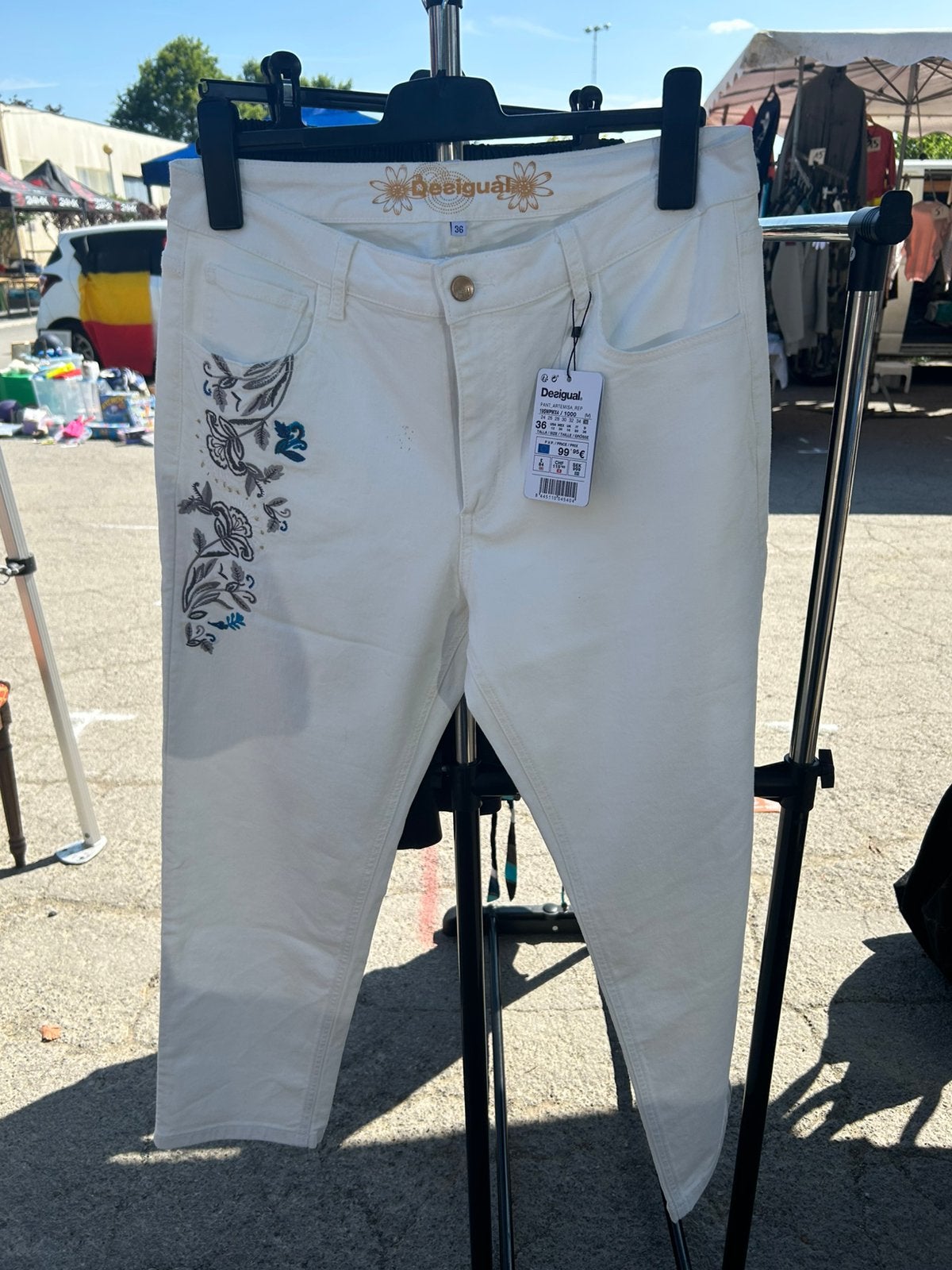 Pantalon Blanc, Enlèvement ou Envoi, Comme neuf, Blanc
