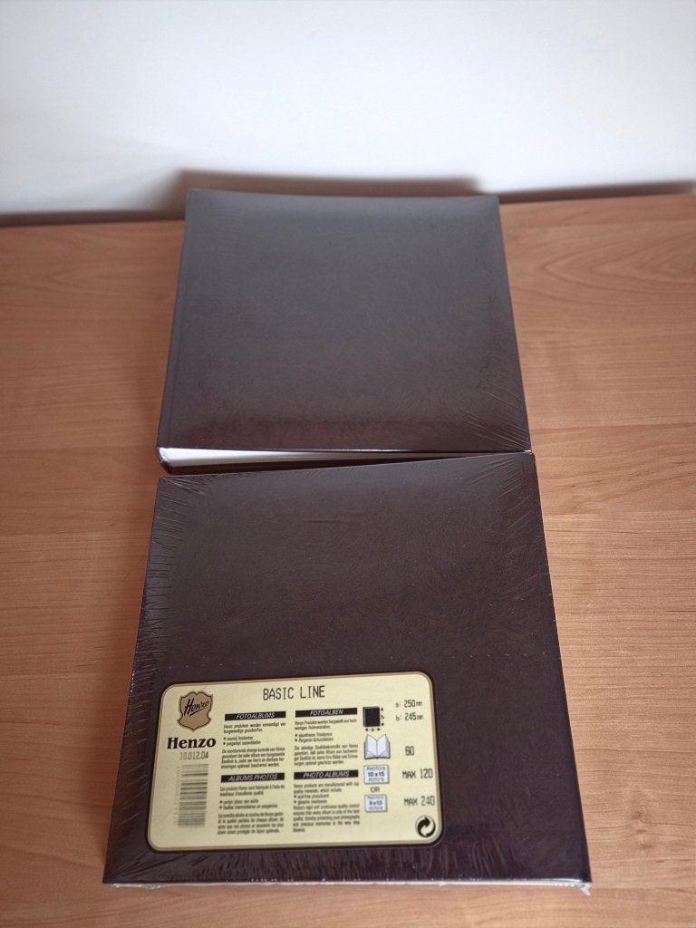 Twee nieuwe fotoalbums - bruin - Henzo, Enlèvement ou Envoi, Neuf