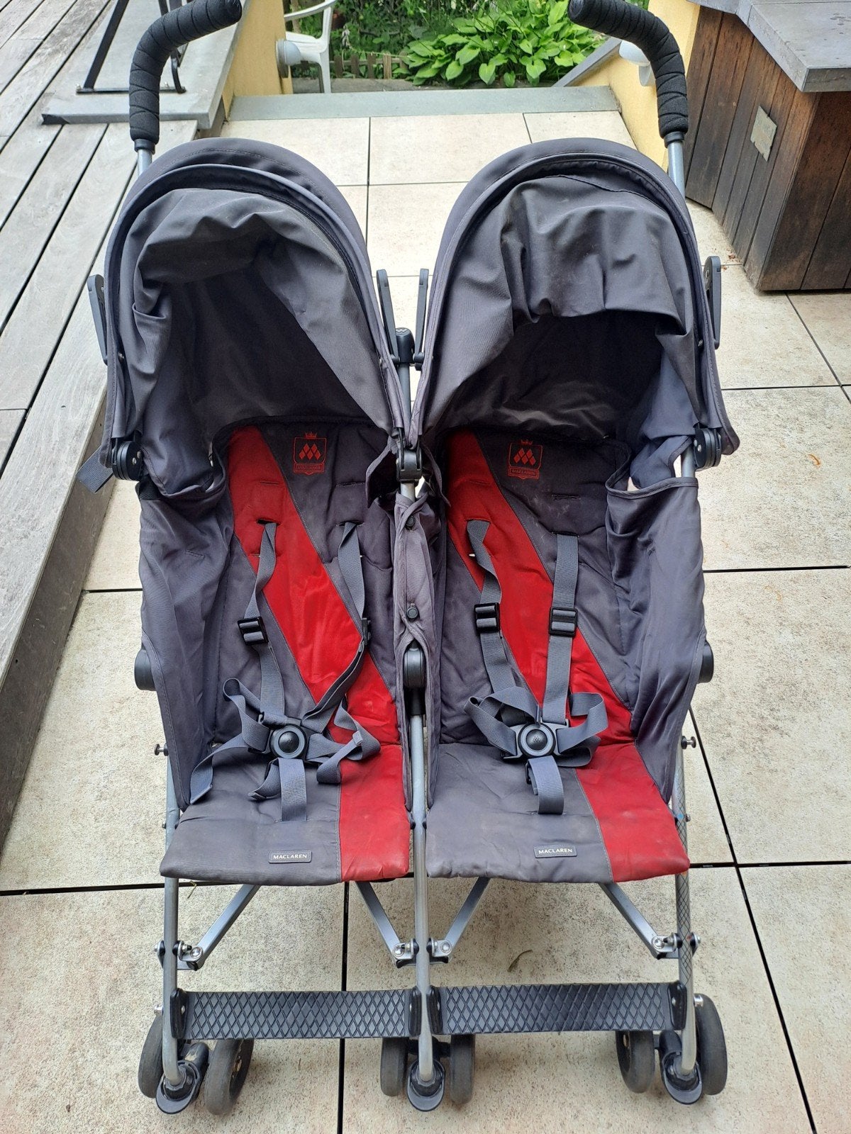 Poussette double MACLAREN pliable, Enfants & Bébés, Enlèvement, Utilisé, Poussette ou Buggy