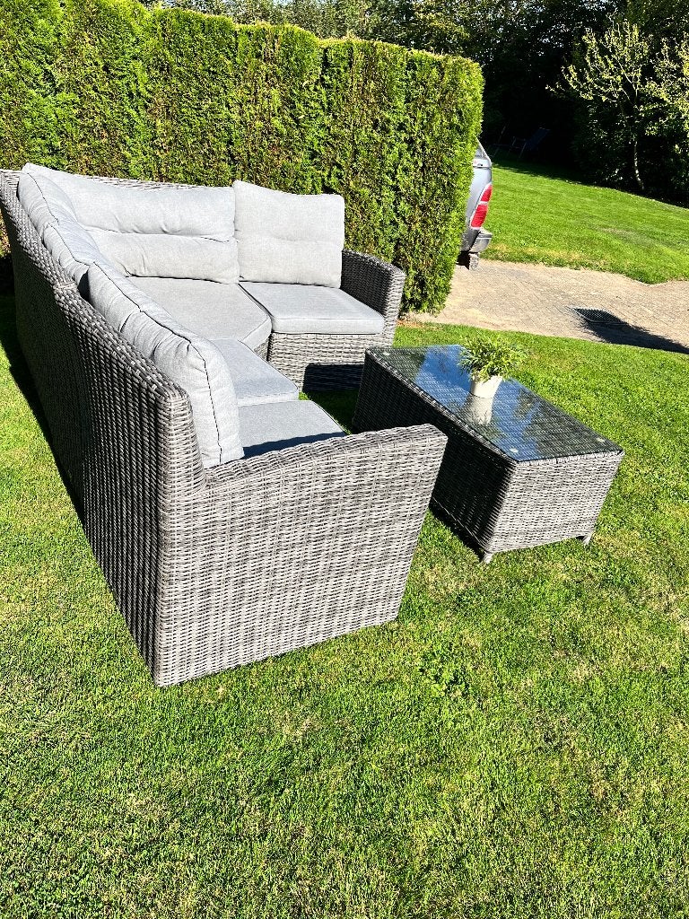 Tuinset Lounge, Tuin en Terras, Ophalen, 5 zitplaatsen, Gebruikt, Bank