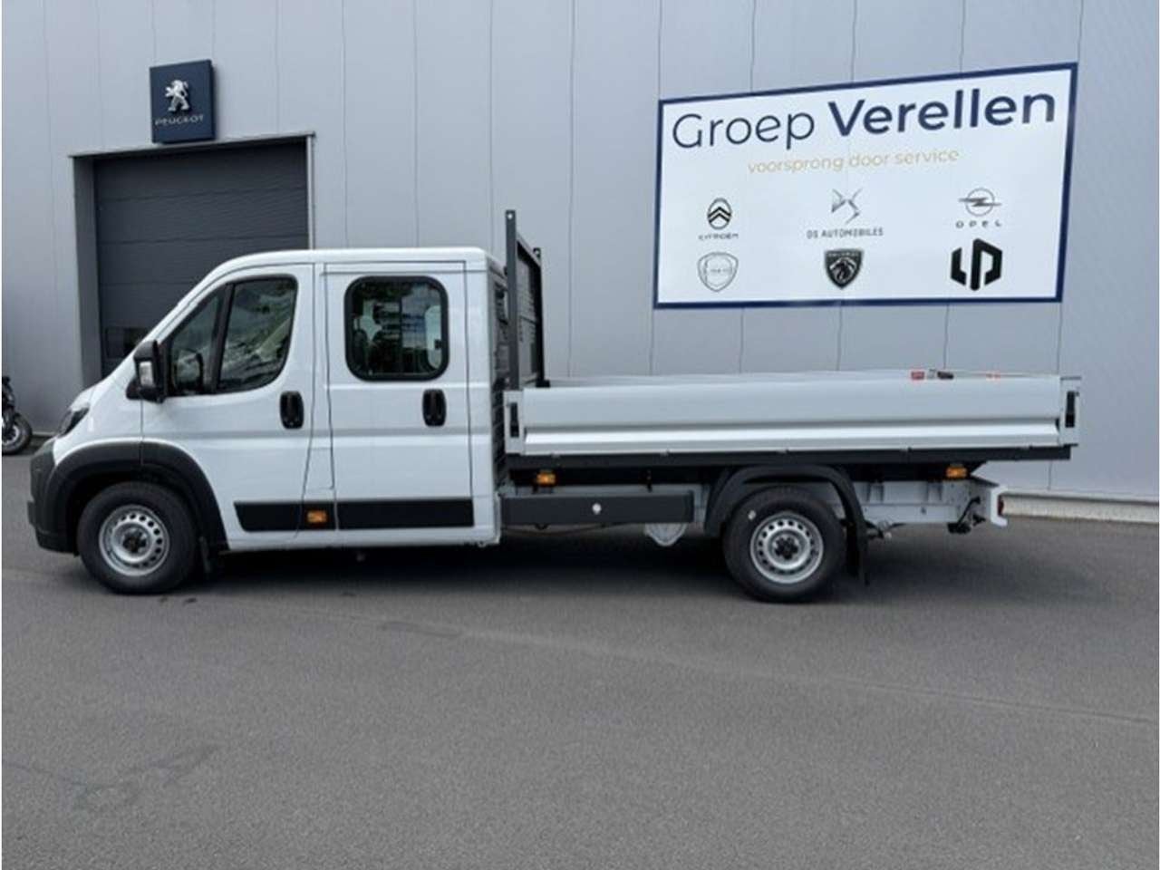 Citroen Jumper Open Laadbak Dubbele Cabine 2.2HDI 140pk, Auto's, 0 kg, 4 deurs, Zwart, Citroën