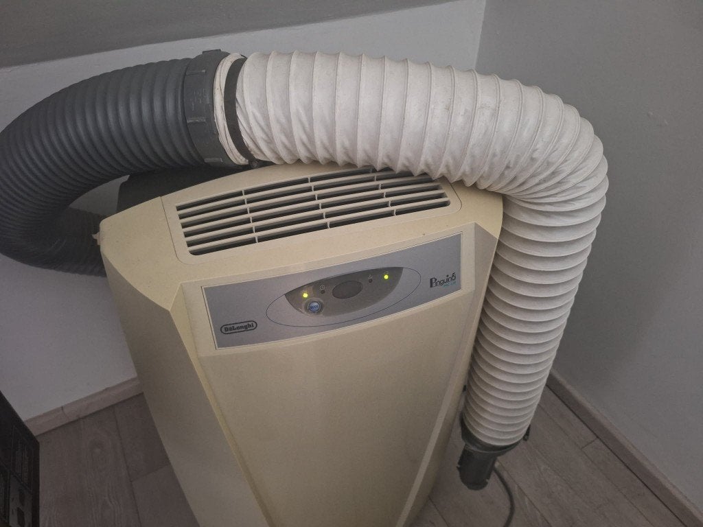Climatiseur mobile DeLonghi PAC L30, Electroménager, Climatiseurs, Utilisé, Climatiseur mobile, Moins de 60 m³, 3 vitesses ou plus