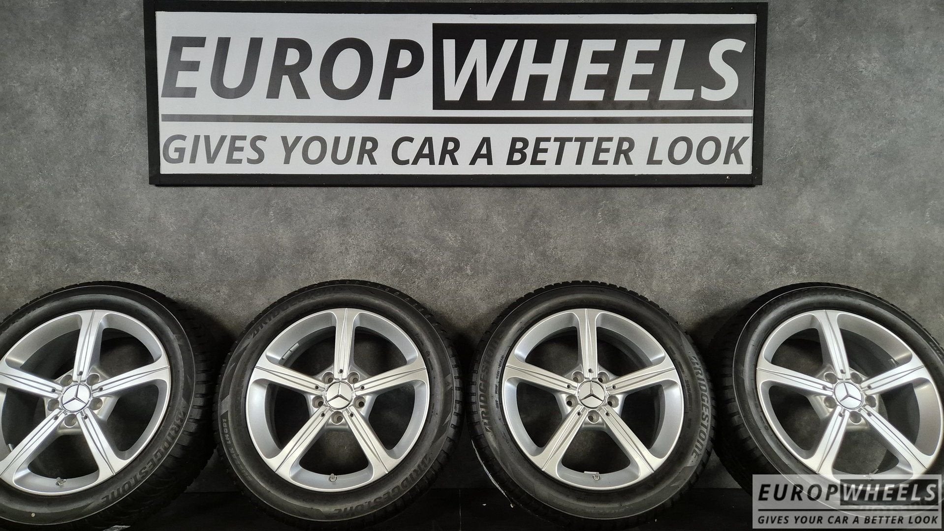17 inch Mercedes W177 W247 C118 velgen winterbanden, Gebruikt, -, -, Banden en Velgen
