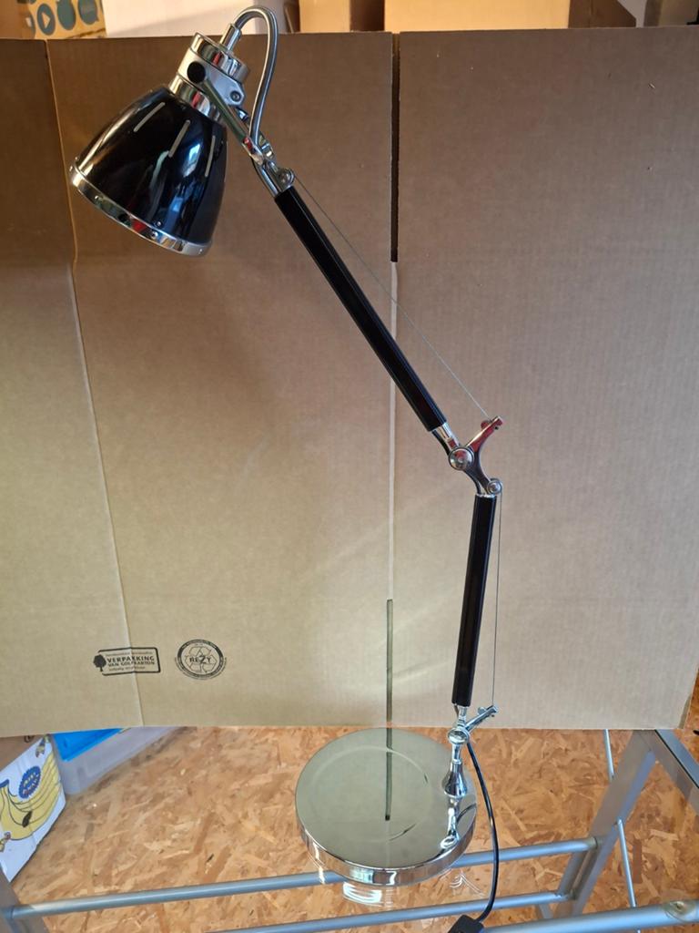 Brilliant Octavia Metalen Bureaulamp / Tafellamp (E27), Ophalen of Verzenden, Zo goed als nieuw, Retro, Metaal