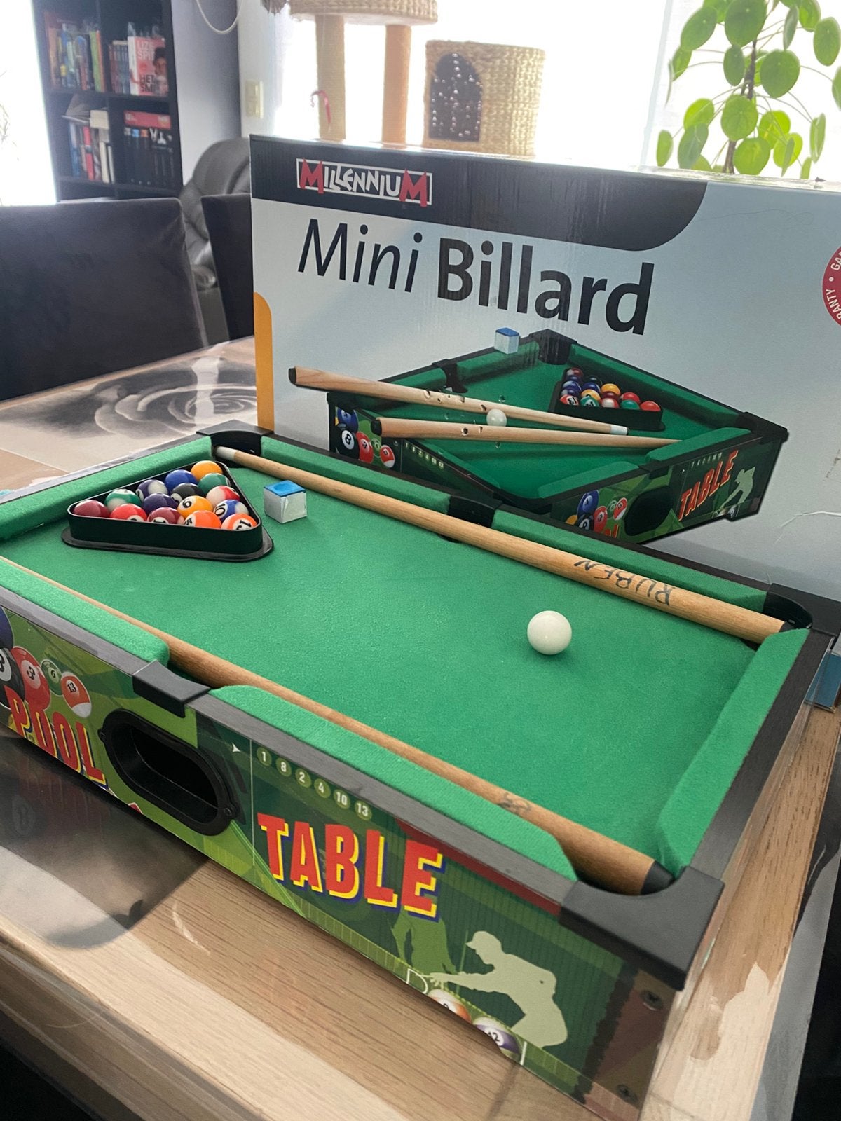Mini billard, Ophalen, Zo goed als nieuw