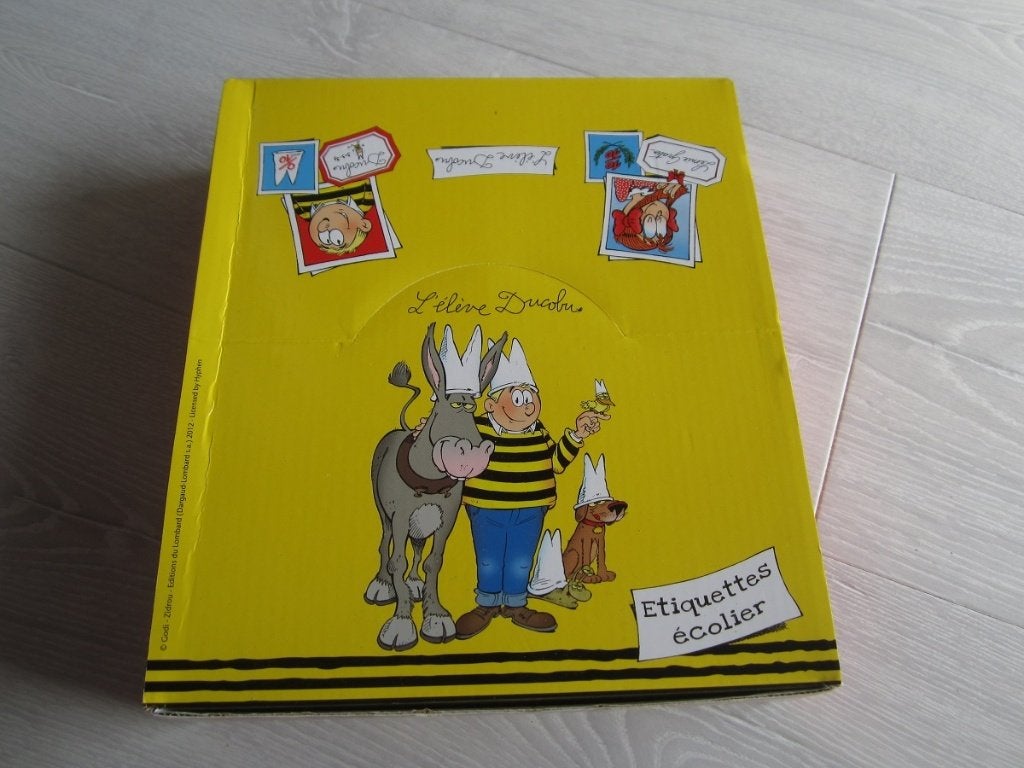 Boîte d'étiquettes scolaires neuves "L'Elève Ducobu", Série complète ou Série, Enlèvement ou Envoi, Neuf, Godi & Zidrou