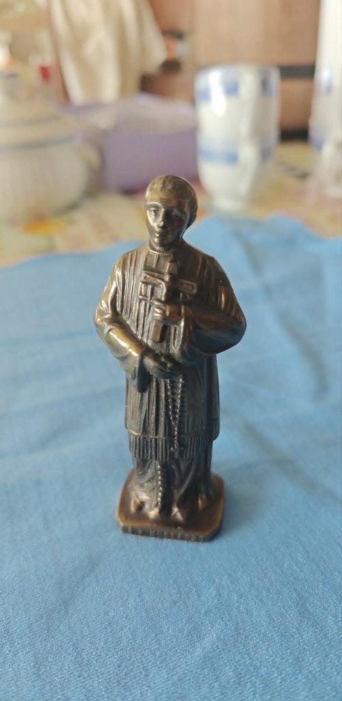 beeldje brons ?? priester Montfort 1920, Antiek en Kunst, Ophalen of Verzenden, Brons