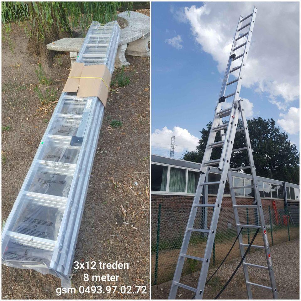 nieuwe ladders 3x12 treden, Ophalen, Nieuw, Ladder, 4 meter of meer