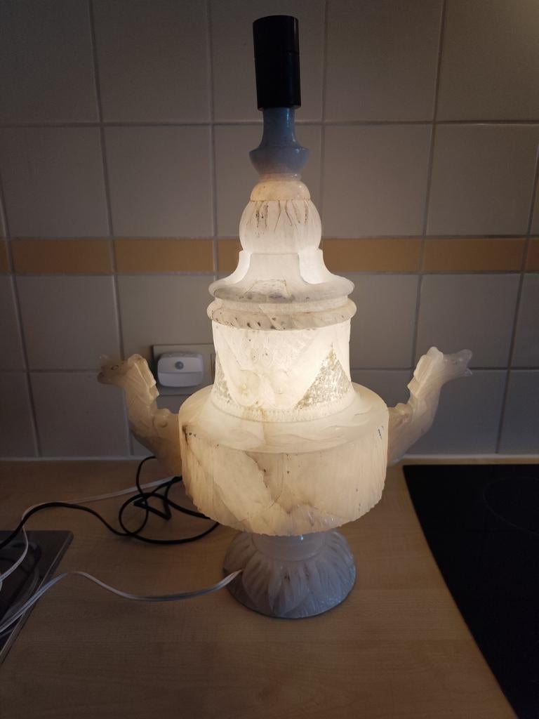Vintage verlichting Albast., Huis en Inrichting, Ophalen