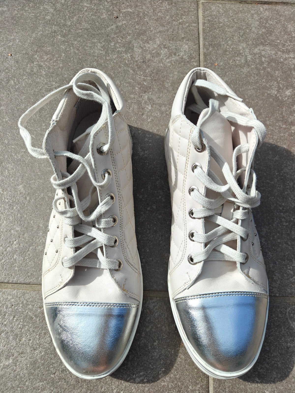 Sneakers montantes River Woods, taille 42, blanc/gris, Enlèvement ou Envoi, River Woods, Sneakers et Baskets, Comme neuf