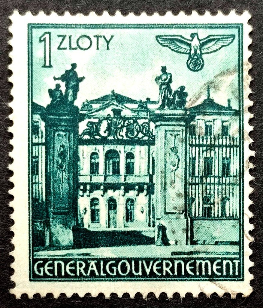 Generalgouvernement 1 Zloty Polen 1941, Ophalen of Verzenden, Overige periodes, Gestempeld