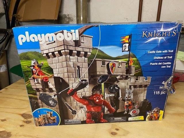 Porte du château Playmobil avec troll, Enlèvement ou Envoi, Comme neuf, Ensemble complet