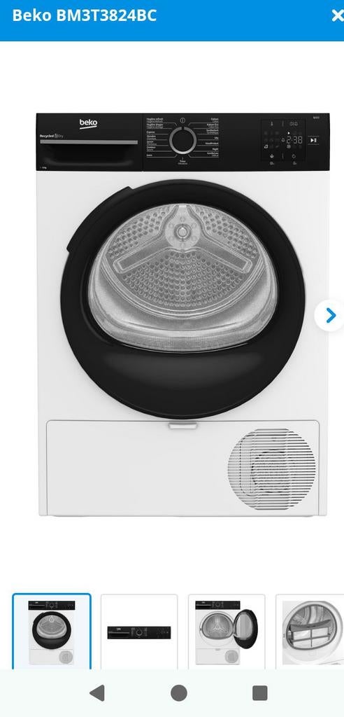 Droogkast Beko, Ophalen