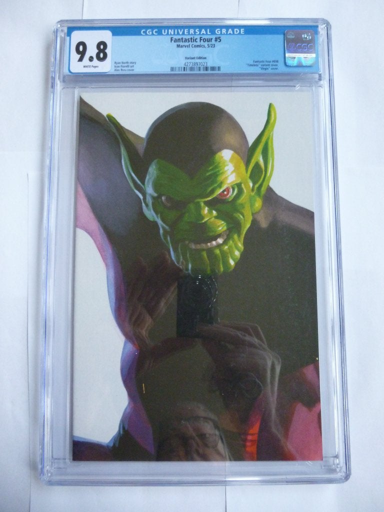 MARVEL FANTASTIC FOUR#5 ALEX ROSS CGC 9.8 GRADED UIT 2023, Boeken, Eén comic, Amerika, Marvel Comics, Nieuw