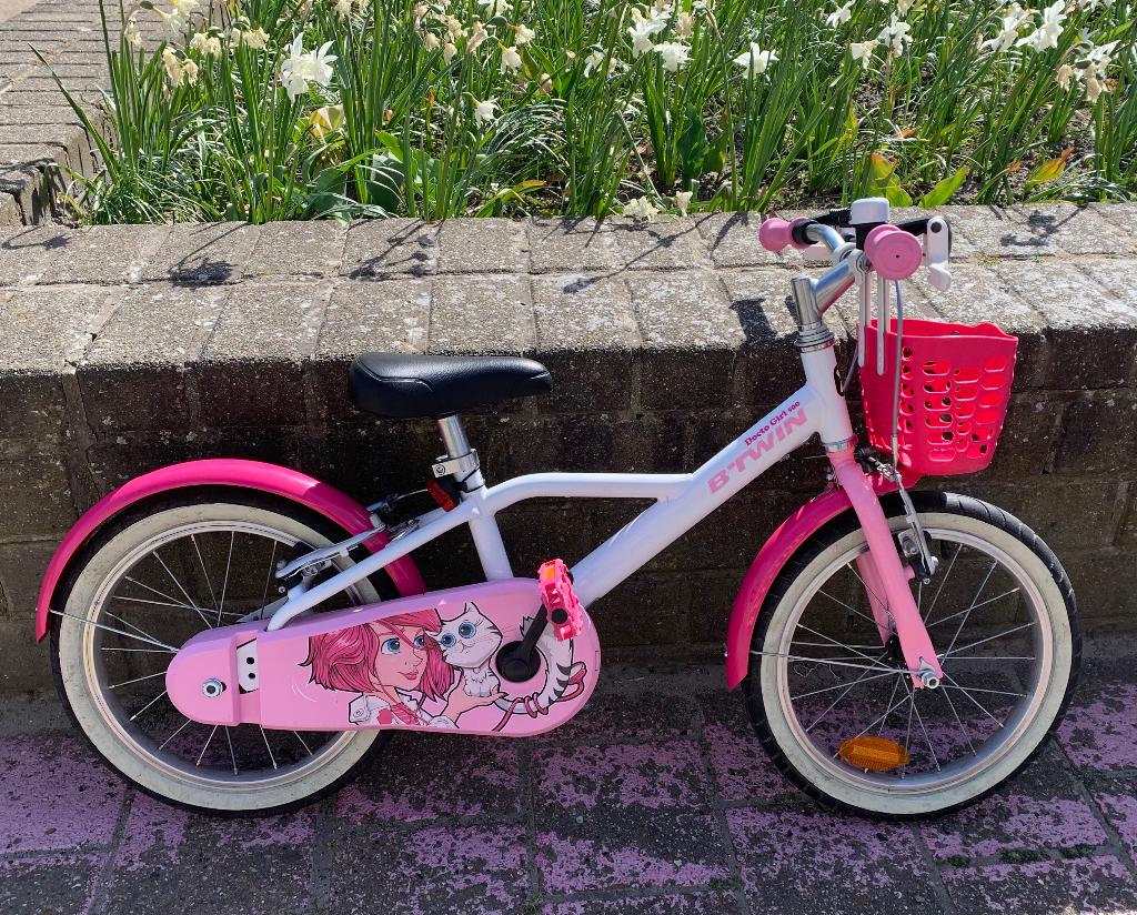 Btwin docto girl 16 inch, Fietsen en Brommers, Fietsen | Kinderfietsjes, Ophalen, Zo goed als nieuw
