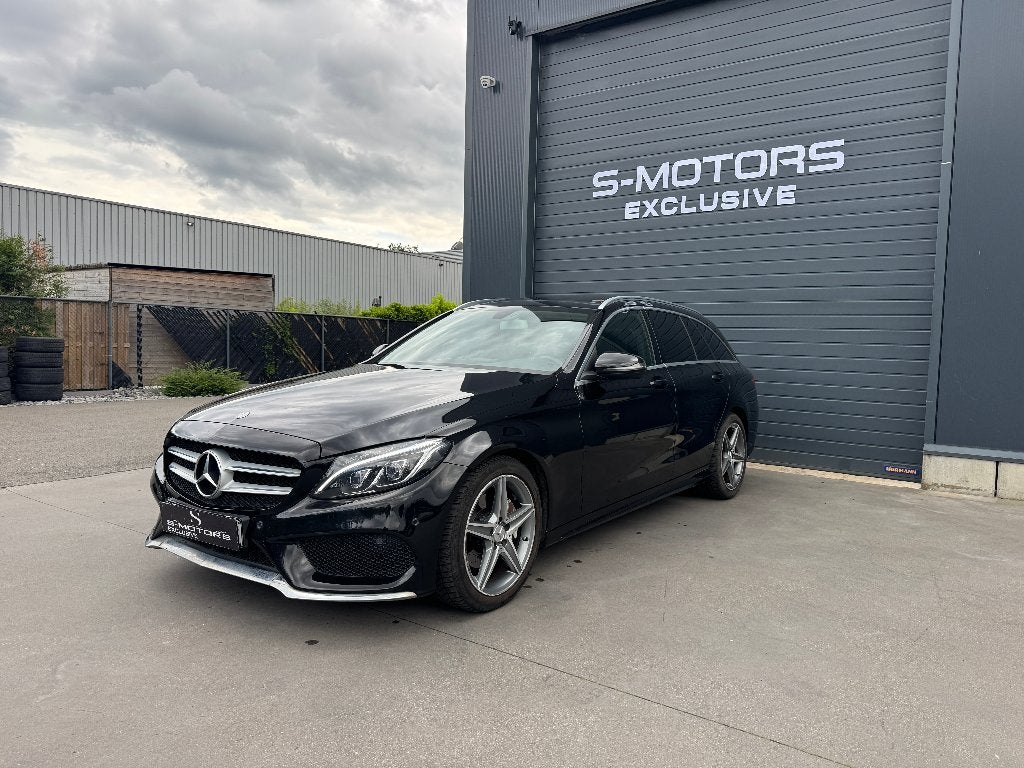 MERCEDES-BENZ C200d AMG 7G LED/PANO/NAVI/LEDER/GARANTIE, Achterwielaandrijving, Euro 6, 4 cilinders, Bi-Xenon koplampen