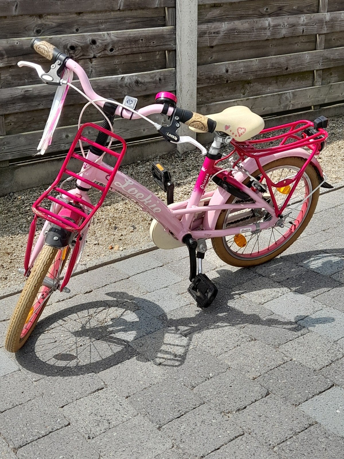 Kinderfiets Princess Loekie,roze, 5-9 jaar 18", Fietsen en Brommers, Ophalen