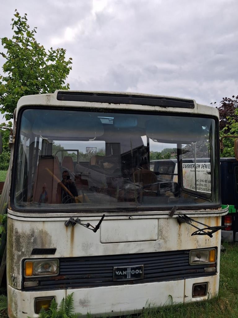 pare-brise d'un bus Fiat Vanhool