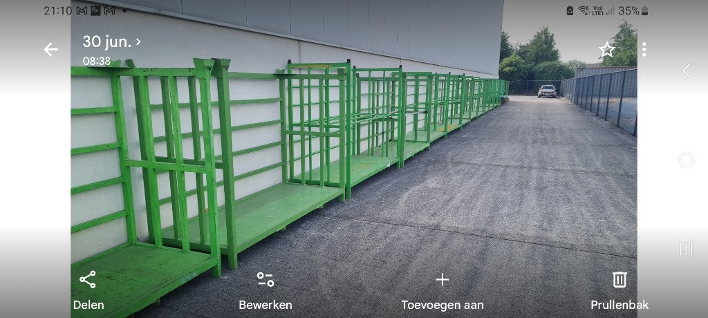 stapelrek, Ophalen