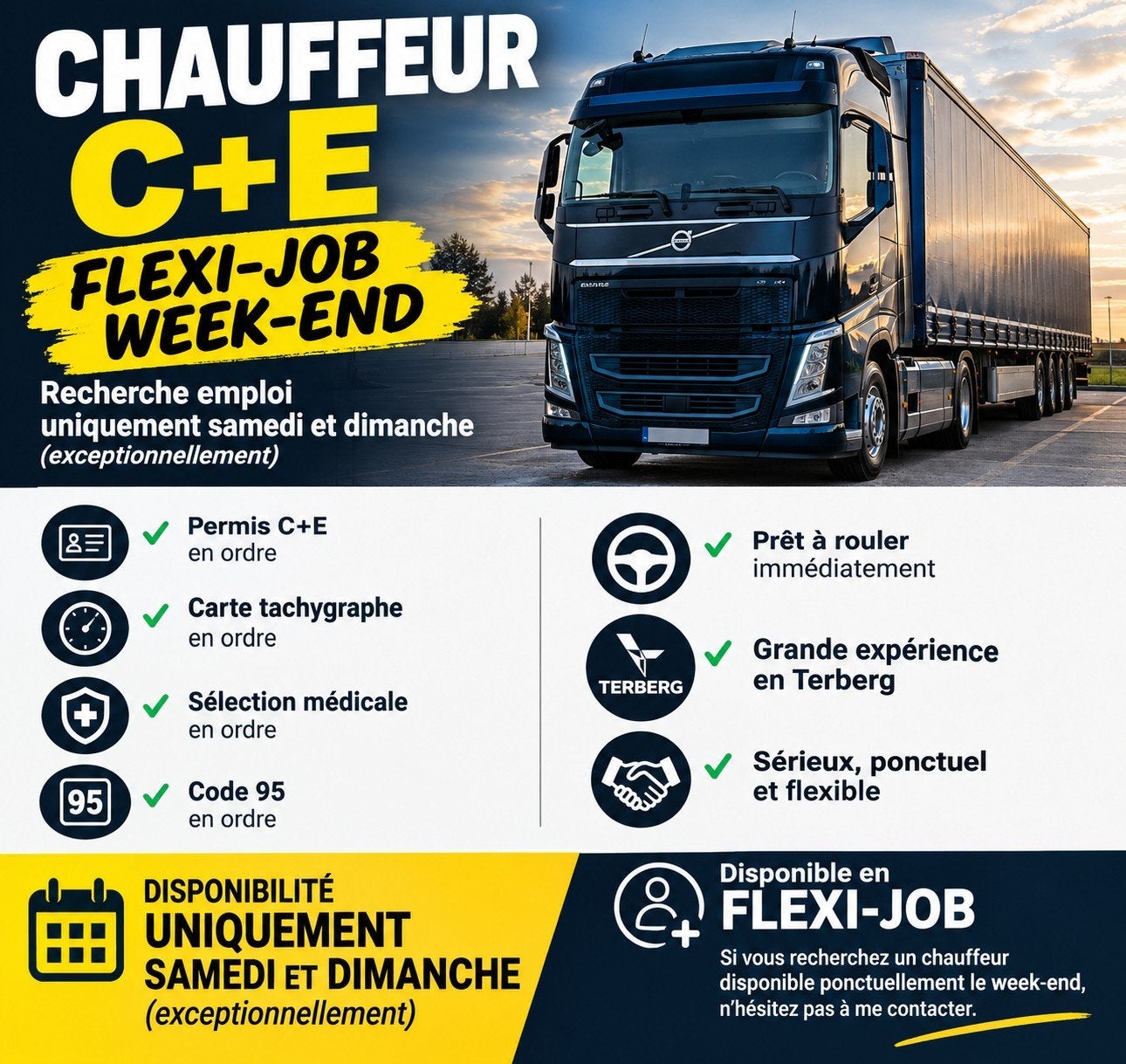 CHAUFFEUR CE – FLEXI-JOB WEEK-END