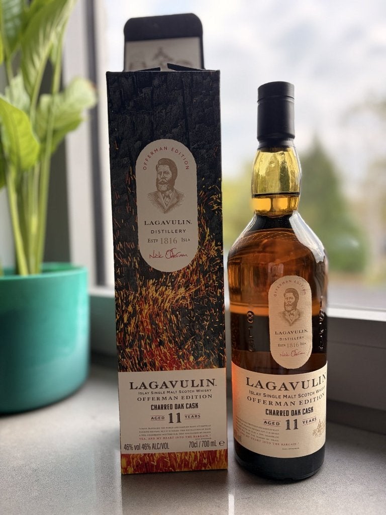 Lagavulin 11 Years Offerman Edition Charred Oak 70cl 46%, Verzamelen, Ophalen of Verzenden, Nieuw, Overige typen